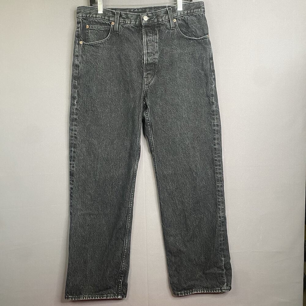 Alex Mill Men's 34x32 Relaxed Straight Jeans Vintage Black Wash 100% Cotton
